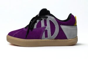 Gamuza MoradoGris Suela Amarilla