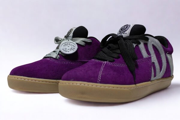 Gamuza MoradoGris Suela Amarilla