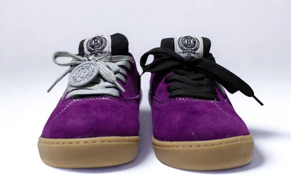 Gamuza MoradoGris Suela Amarilla