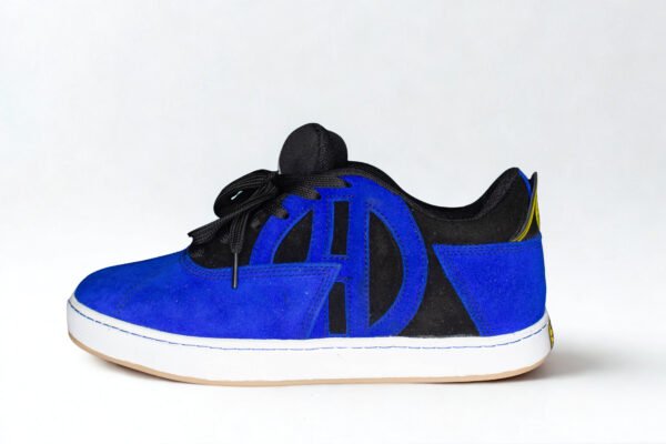 Gamuza Azul Negro Suela Blanca