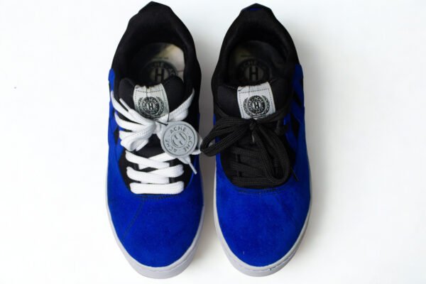 Gamuza Azul Negro Suela Blanca