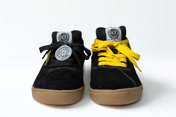 Flat SB Gamuza Negro Amarilla Suela Amarilla