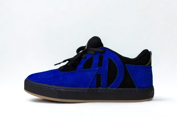 Flat SB Gamuza Azul Negro Suela Negra