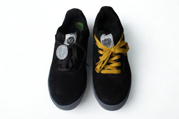 Gamuza Negra Suela Gris