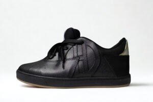 Flat SB Cuero Negro Suela Negra
