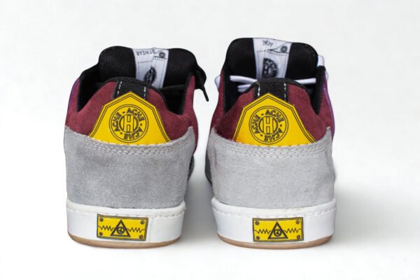 Gamuza Vinotinto/Morado/Gris/Negro Suela Blanca