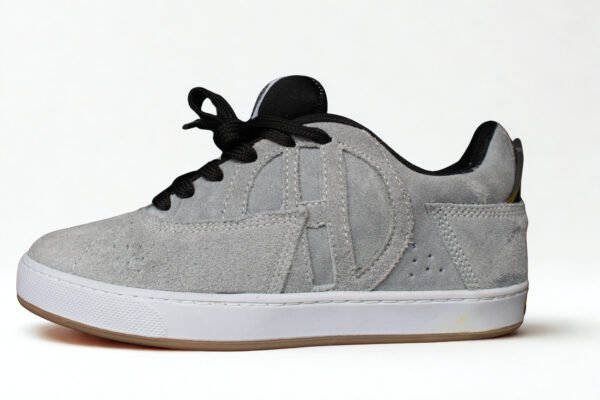 Gamuza Gris Suela Blanca