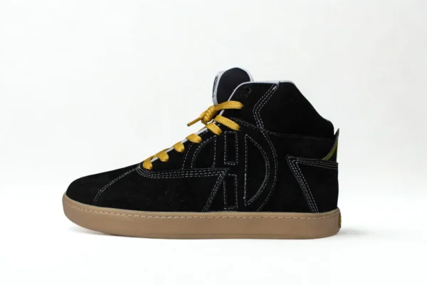 ache foowear Flat SB Bota Carnaza negra/suela café