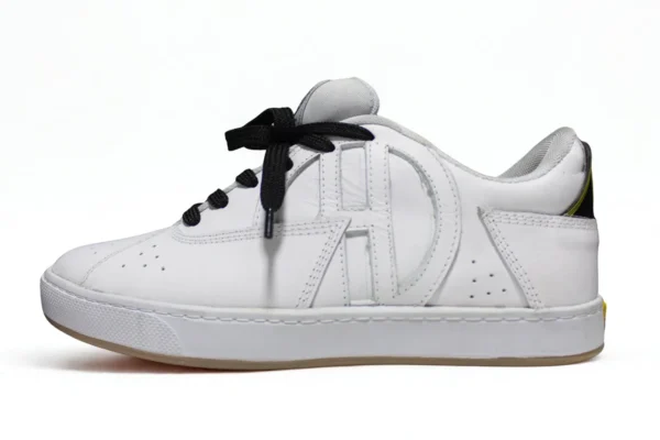 ache foowear Flat SB Cuero blanco/suela blanca