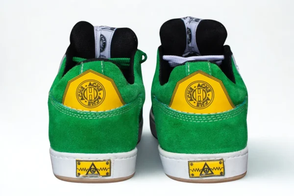 Flat SB Carnaza verde/logo gris/suela blanca